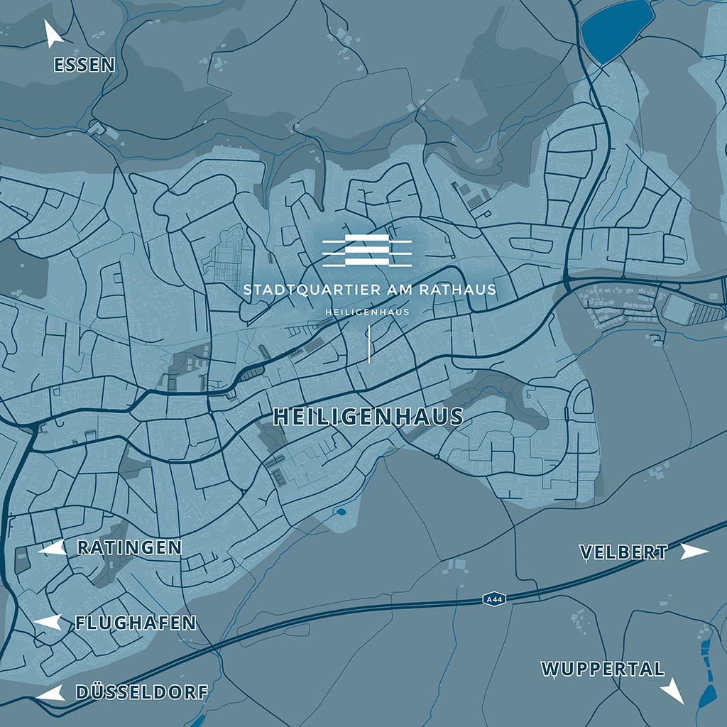 Stadtquartier am Rathhaus Heiligenhaus Lageplan