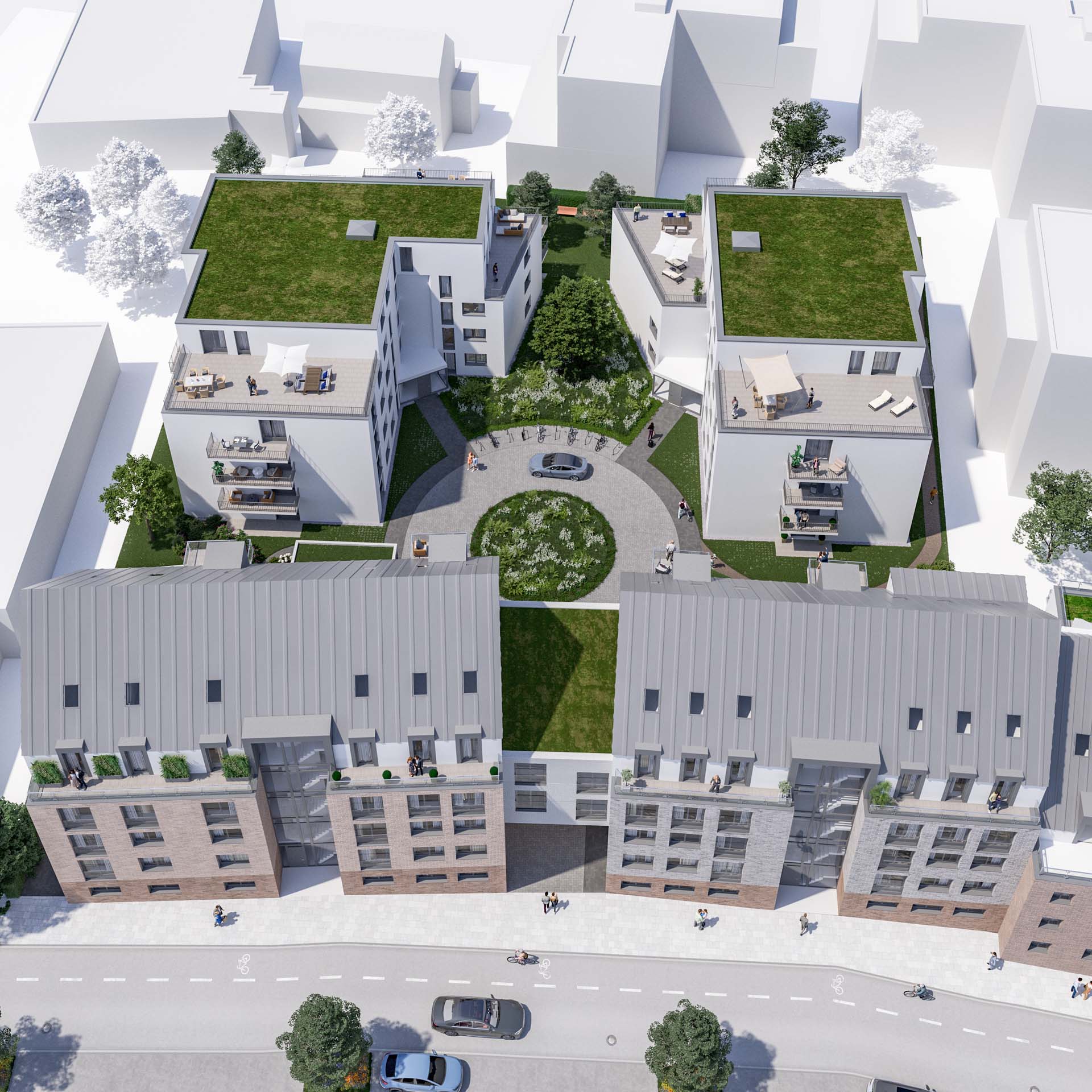 Stadtquartier am Rathhaus Luftbild